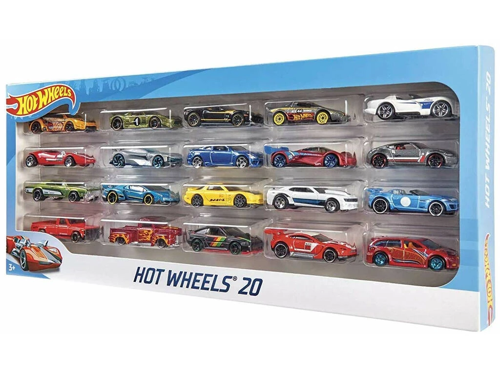 Hot Wheels Pack 20 Vehículos Mattel H7045 3 Hot Wheels Pack 20 Vehículos Mattel H7045