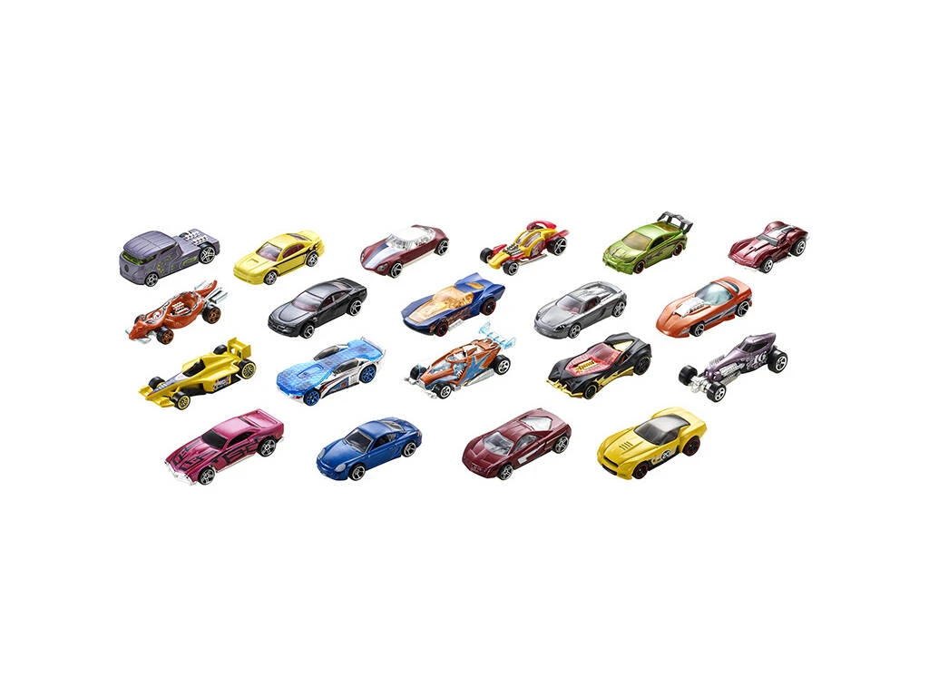 Hot Wheels Pack 20 Vehículos Mattel H7045 4 Hot Wheels Pack 20 Vehículos Mattel H7045 - Imagen 2