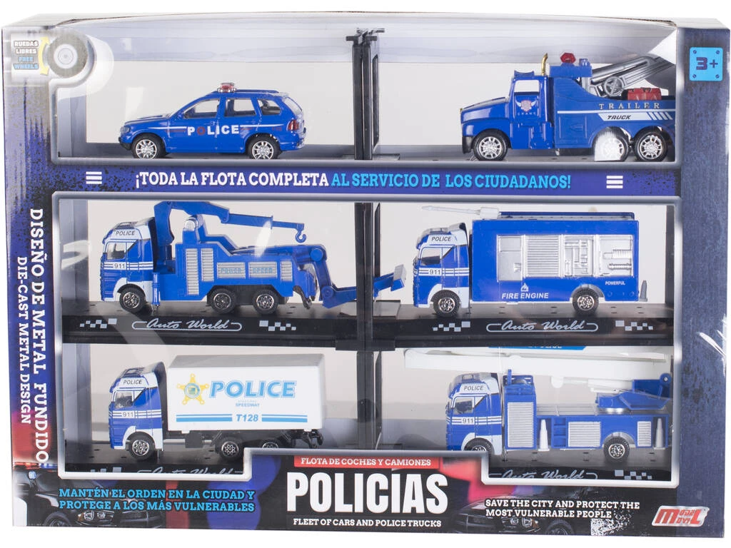 Vehículos De Policía Flota Completa 3 Vehículos De Policía Flota Completa