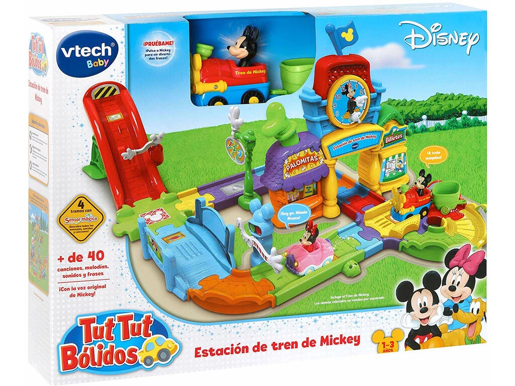 Tut Tut Bólidos Estación De Tren De Mickey Vtech 512222 3 Tut Tut Bólidos Estación De Tren De Mickey Vtech 512222