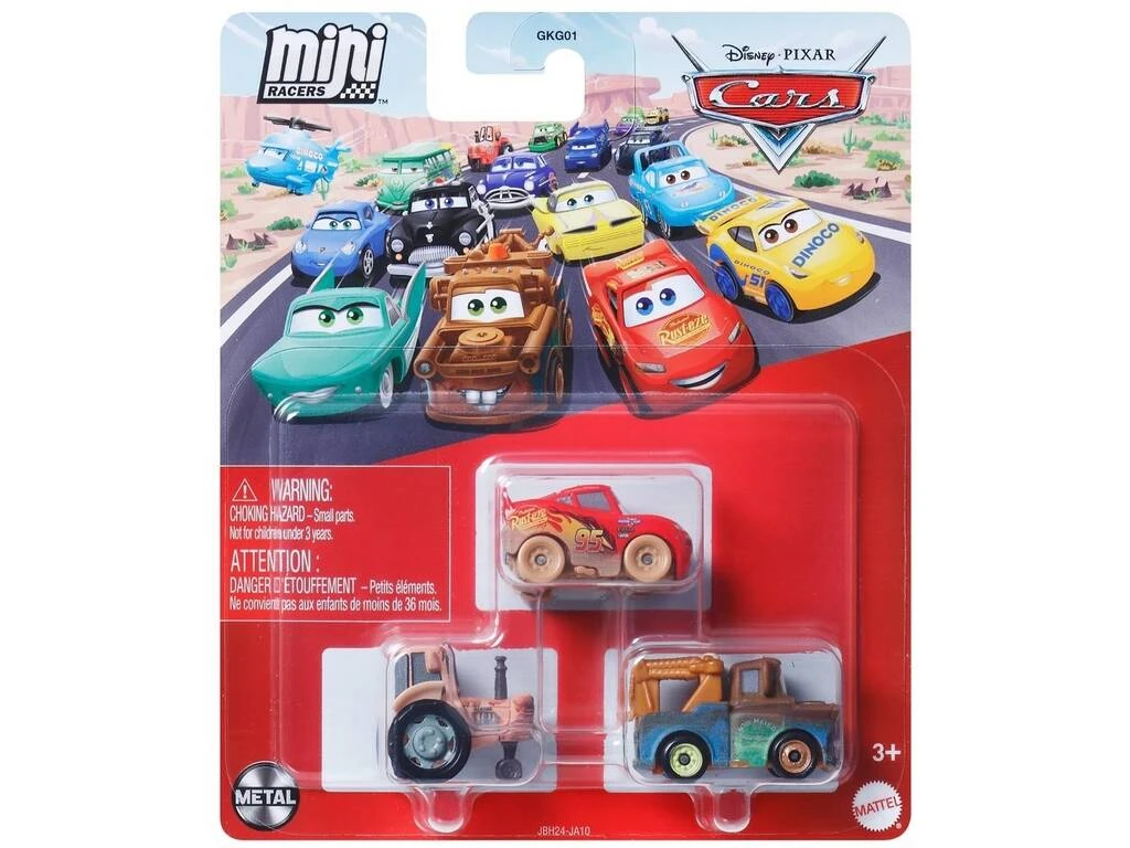 Cars Pack 3 Mini Racers Mattel GKG01 3 Cars Pack 3 Mini Racers Mattel GKG01