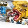 Metal Machines T-Rex Attack Con Vehículo De Metal Zuru 11005213