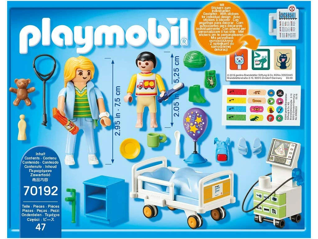 Playmobil Sala Hospital Infantil 70192 5 Playmobil Sala Hospital Infantil 70192 - Imagen 3