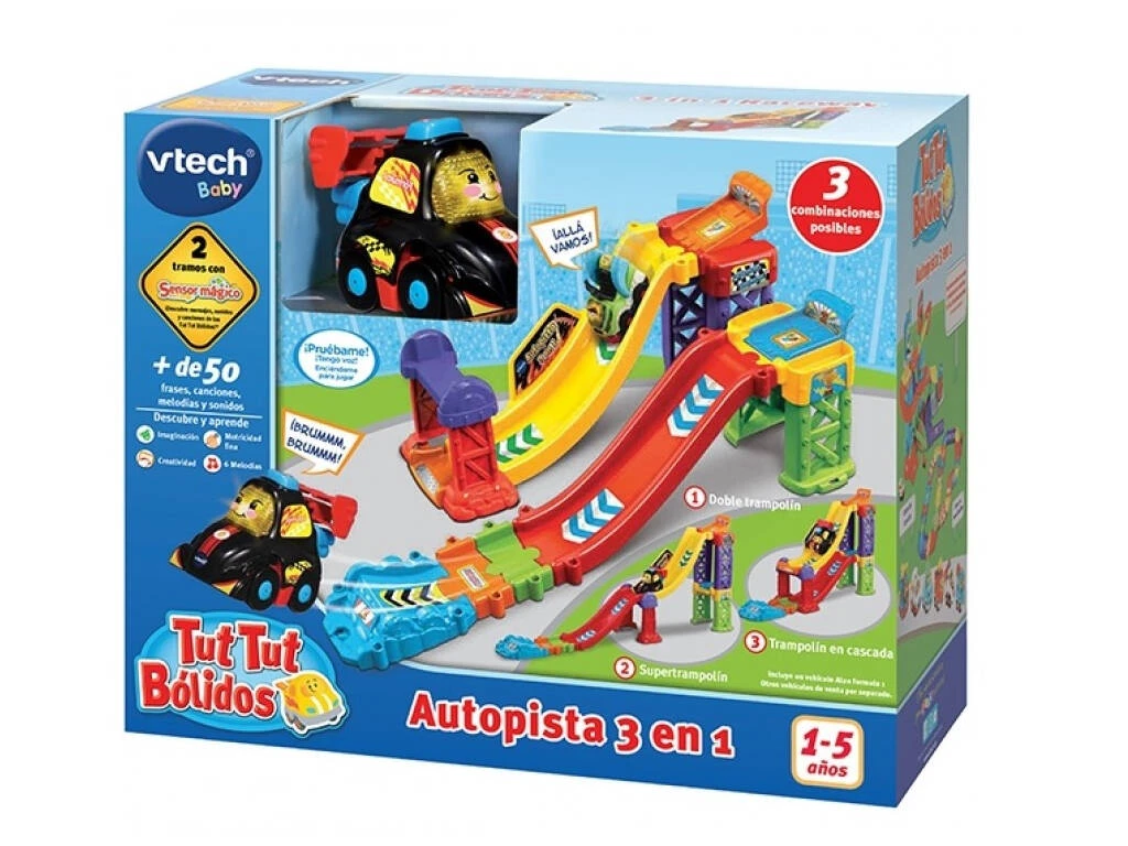 Tut Tut Bólidos Autopista 3 En 1 Vtech 527522 3 Tut Tut Bólidos Autopista 3 En 1 Vtech 527522