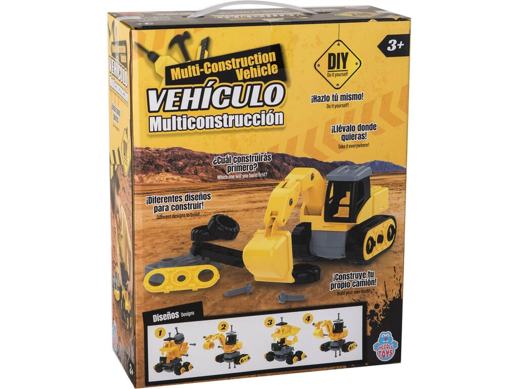 Mini Vehículos De Construcción Desmontables 2 Vehículos Con Herramientas 4 Mini Vehículos De Construcción Desmontables 2 Vehículos Con Herramientas - Imagen 2