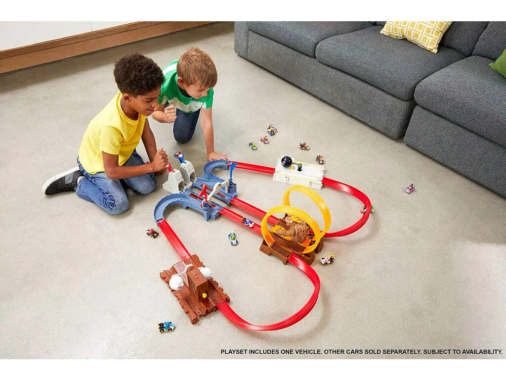 Hot Wheels Mario Kart Pista Castillo Del Caos De Bowser Mattel GNM22 4 Hot Wheels Mario Kart Pista Castillo Del Caos De Bowser Mattel GNM22 - Imagen 2