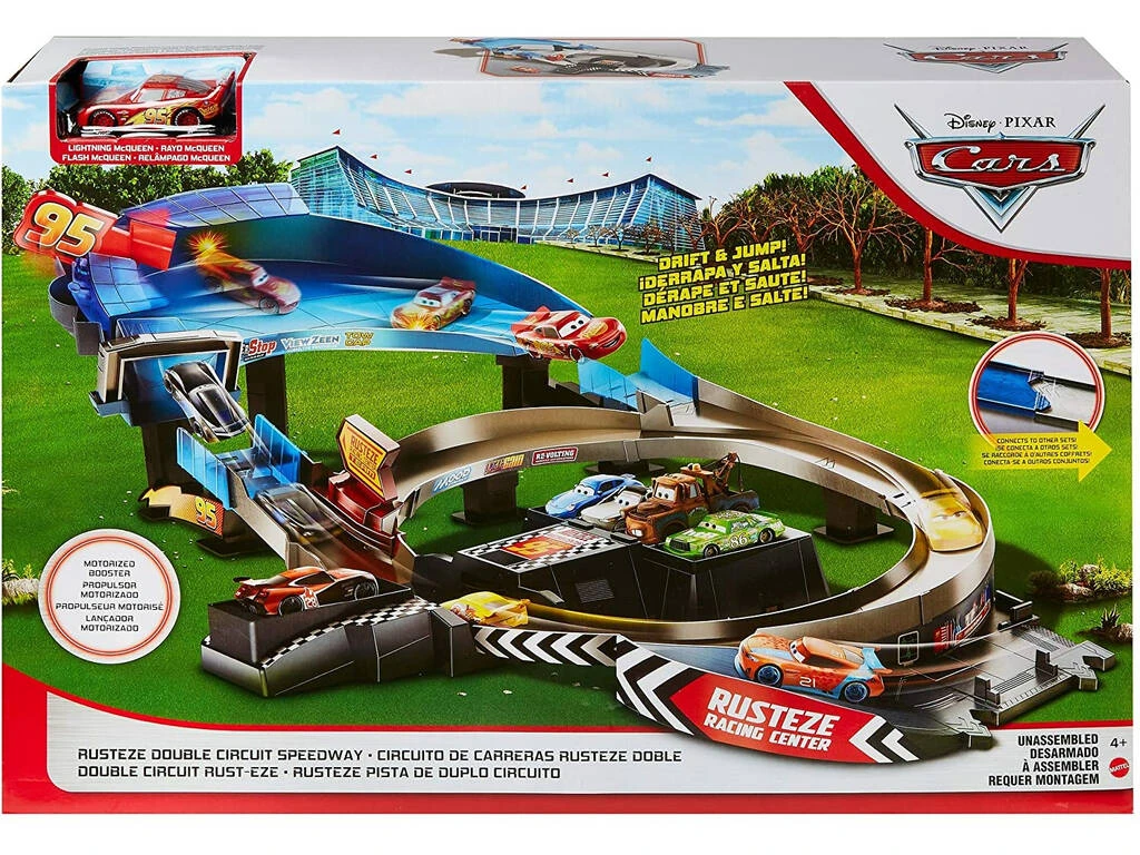 Cars RustEze Doble Circuito De Carreras Mattel GNW06 8 Cars RustEze Doble Circuito De Carreras Mattel GNW06 - Imagen 6