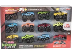 Set 12 Minimonster Cars Die Cast