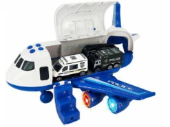 Avión Policía Maleta Porta Coches Con 3 Vehículos Y Accesorios -Niños Juguetes Tienda 1999956339g02