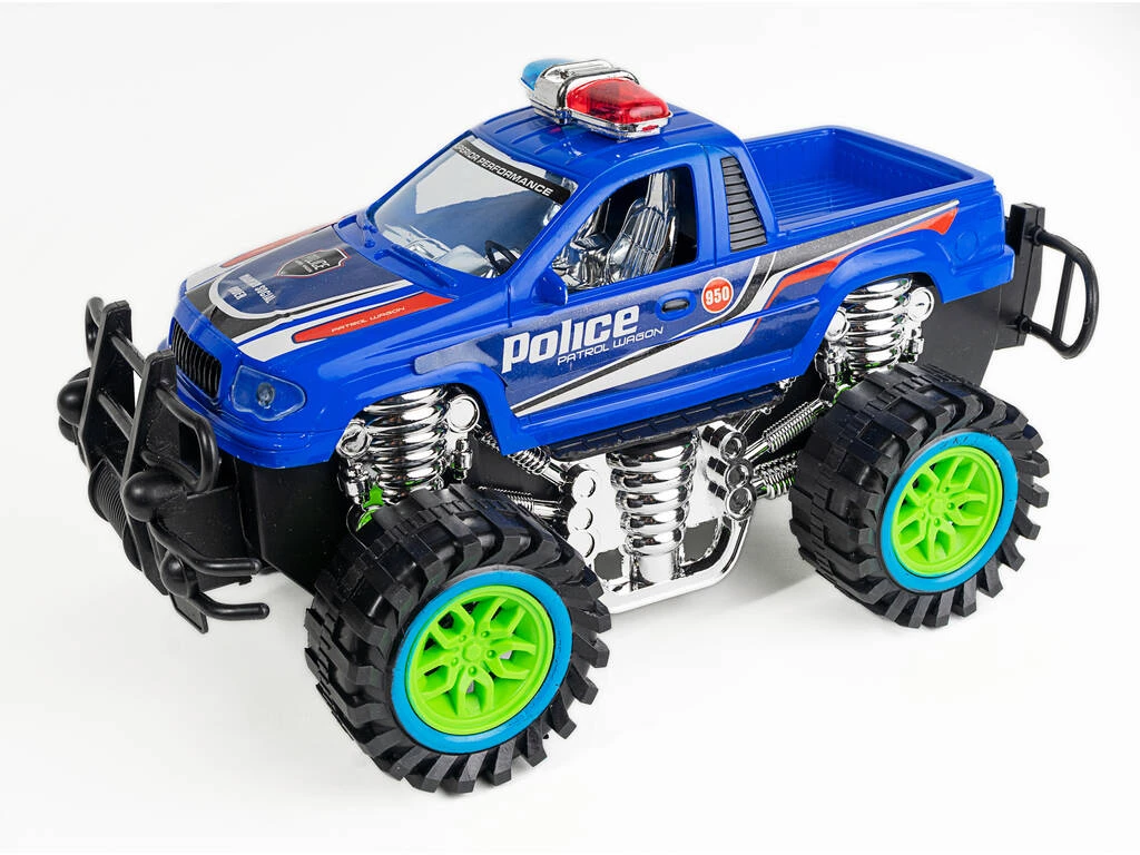 Todoterreno Policía Fricción Azul 3 Todoterreno Policía Fricción Azul