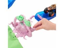 Hot Wheels Monster Trucks Estadio Con Volcán Y T-Rex Mattel GYL14 -Niños Juguetes Tienda 1999959405g03
