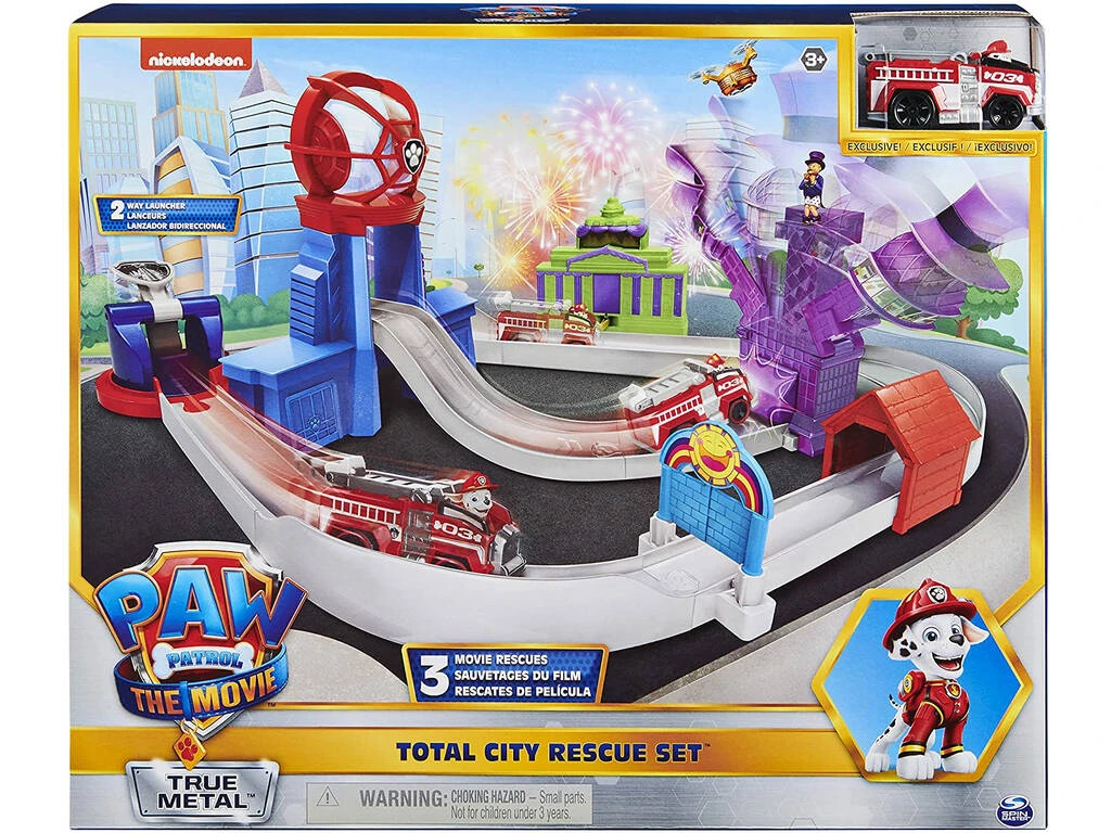 Paw Patrol Movie Set De Rescate Total City Diecast Bizak 6192 7736 4 Paw Patrol Movie Set De Rescate Total City Diecast Bizak 6192 7736 - Imagen 2
