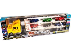 Camión Portacoches Amarillo Con 6 Coches