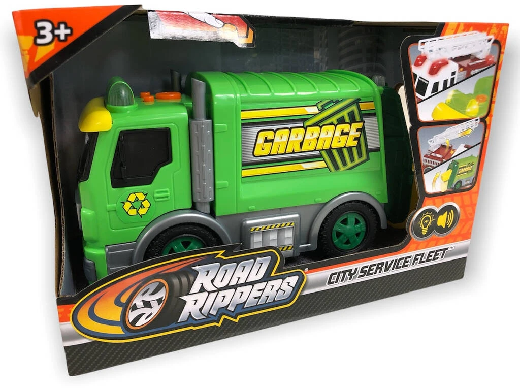 Road Rippers Camión De La Basura Con Luz Y Sonidos City Service Fleet Nikko 20022 3 Road Rippers Camión De La Basura Con Luz Y Sonidos City Service Fleet Nikko 20022