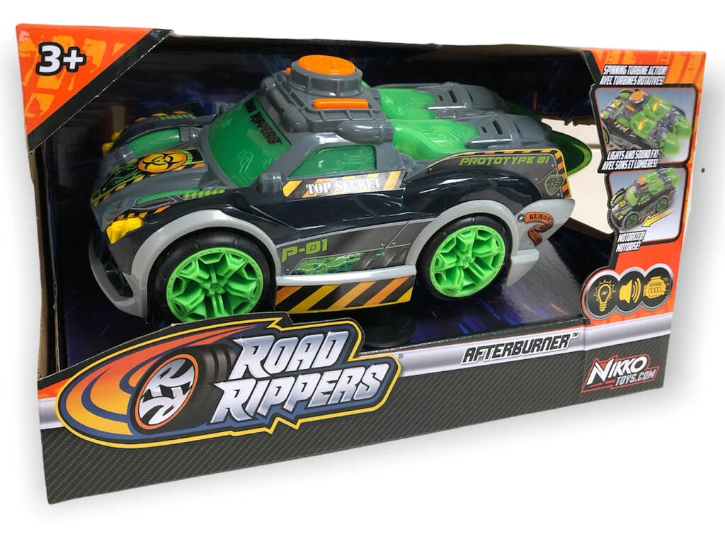 Road Rippers Coche Motorizado Con Luz Y Sonidos Afterburner Negro Nikko 20441 3 Road Rippers Coche Motorizado Con Luz Y Sonidos Afterburner Negro Nikko 20441