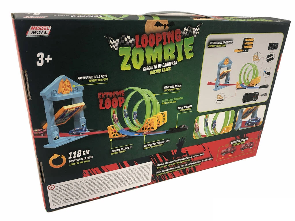 Pista Looping Zombie Y 2 Coches Con Luz 6 Pista Looping Zombie Y 2 Coches Con Luz - Imagen 4