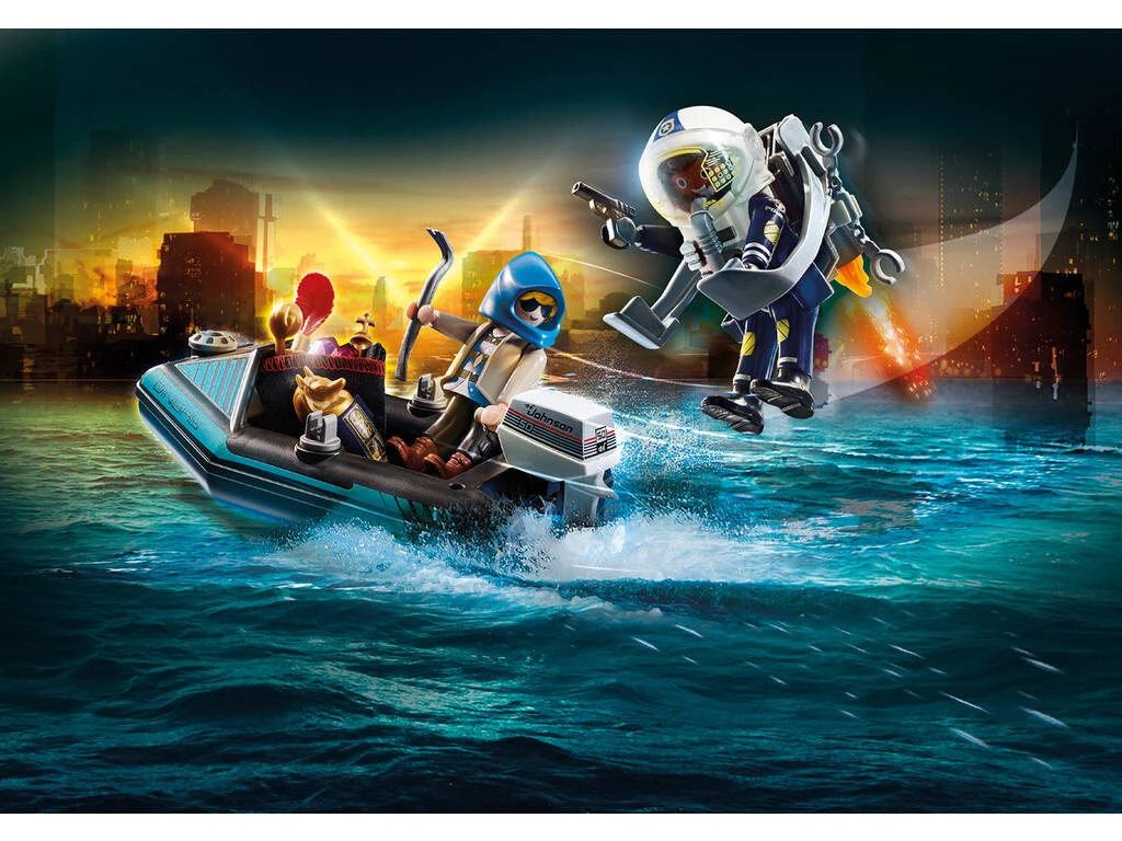 Playmobil Policía Mochila Propulsora Detención Del Ladrón De Arte 70782 4 Playmobil Policía Mochila Propulsora Detención Del Ladrón De Arte 70782 - Imagen 2