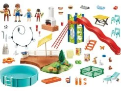 Playmobil Casa Moderna Fiesta En La Piscina Con Tobogán 70987 -Niños Juguetes Tienda 1999962655g02