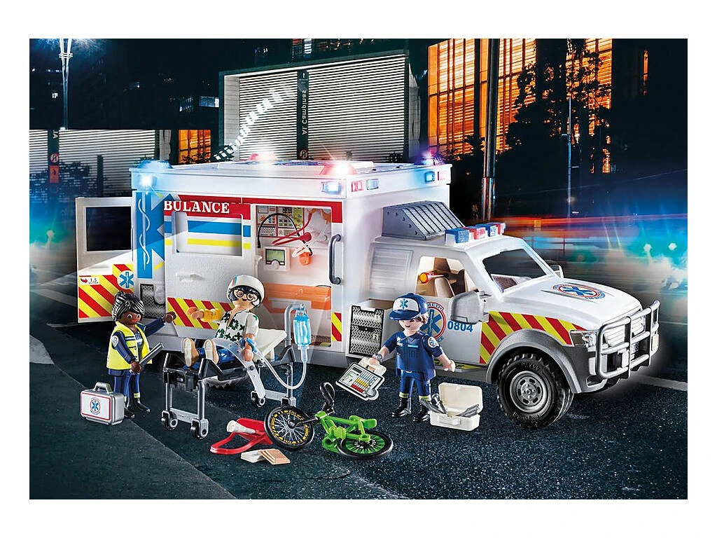 Playmobil Vehículo De Rescate US Ambulance 70936 5 Playmobil Vehículo De Rescate US Ambulance 70936 - Imagen 3