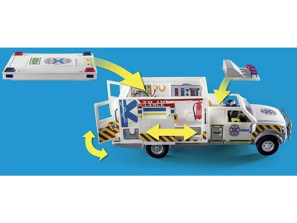 Playmobil Vehículo De Rescate US Ambulance 70936 7 Playmobil Vehículo De Rescate US Ambulance 70936 - Imagen 5