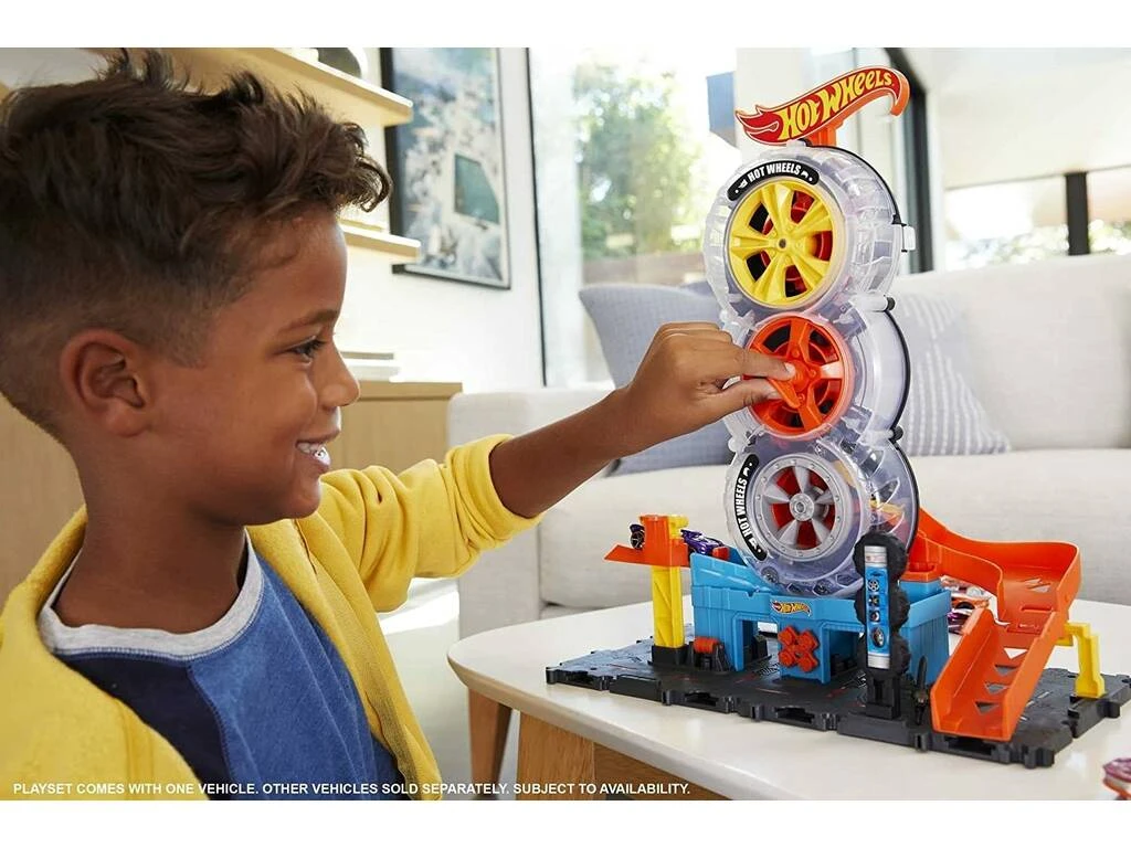 Hot Wheels City Tienda De Neumáticos Mattel HDP02 8 Hot Wheels City Tienda De Neumáticos Mattel HDP02 - Imagen 6