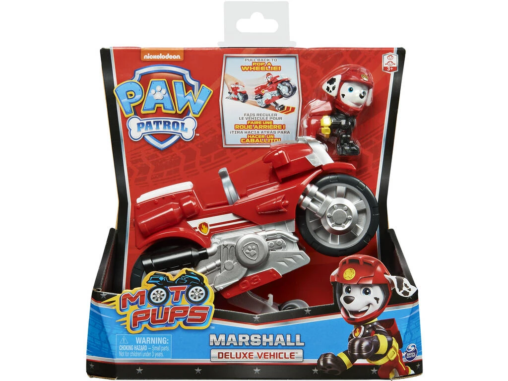 Patrulla Canina Moto Pups Marshall Vehículo Deluxe Spin Master 6061224 6 Patrulla Canina Moto Pups Marshall Vehículo Deluxe Spin Master 6061224 - Imagen 4