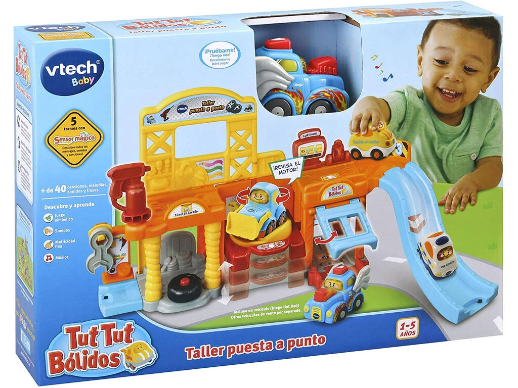 Tut Tut Bólidos Taller Puesta A Punto VTech 164867 6 Tut Tut Bólidos Taller Puesta A Punto VTech 164867 - Imagen 4