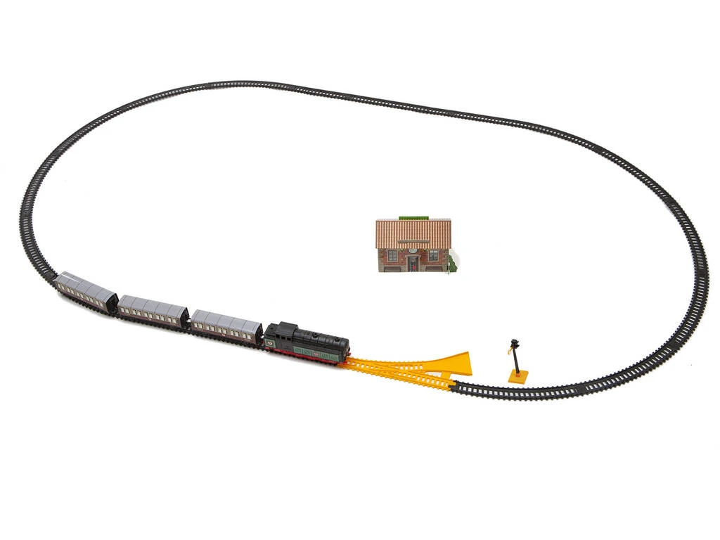 Tren Trans Siberian Express Con Luz, Estación Y Encarrilador Pequetren 401 2 Tren Trans Siberian Express Con Luz, Estación Y Encarrilador Pequetren 401