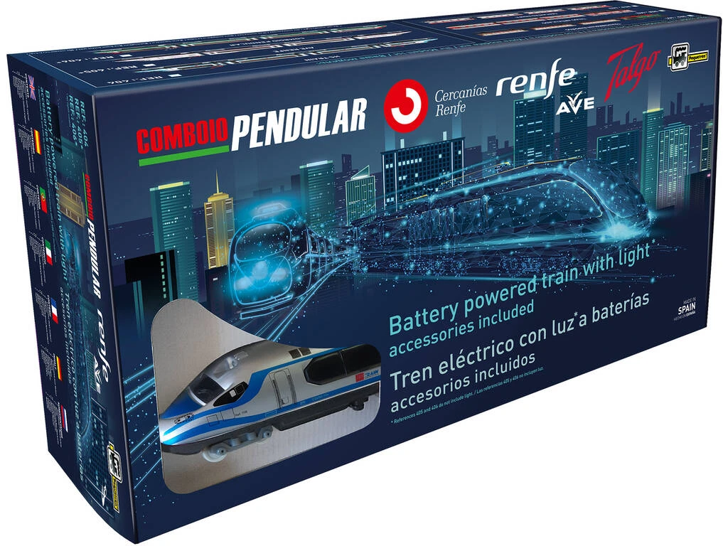 Tren HS Con Luz, Encarrilador, Estación Y Túnel Pequetren 404 4 Tren HS Con Luz, Encarrilador, Estación Y Túnel Pequetren 404 - Imagen 2