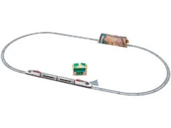 Tren Renfe Ave Con Encarrilador, Estación Y Túnel Pequetren 405