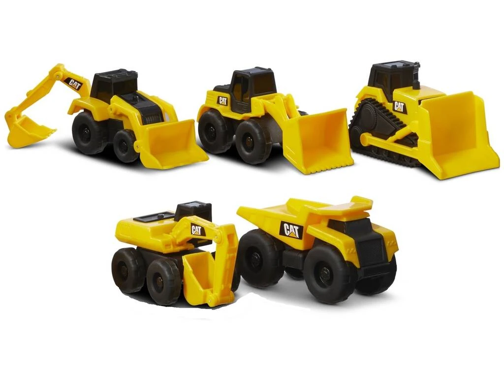 Cat Little Machines Pack 5 Vehículos Construcción Funrise 82150 3 Cat Little Machines Pack 5 Vehículos Construcción Funrise 82150