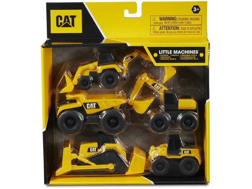 Cat Little Machines Pack 5 Vehículos Construcción Funrise 82150 4 Cat Little Machines Pack 5 Vehículos Construcción Funrise 82150 - Imagen 2