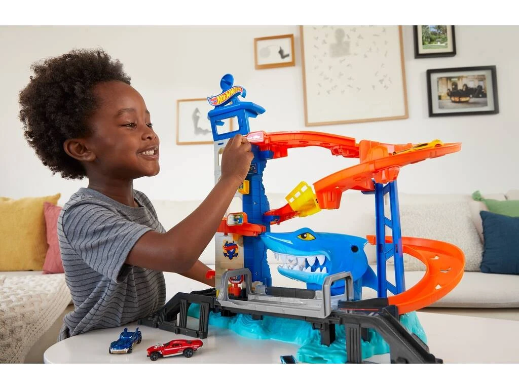 Hot Wheels City Mordisco Del Tiburón Mattel HDP06 4 Hot Wheels City Mordisco Del Tiburón Mattel HDP06 - Imagen 2