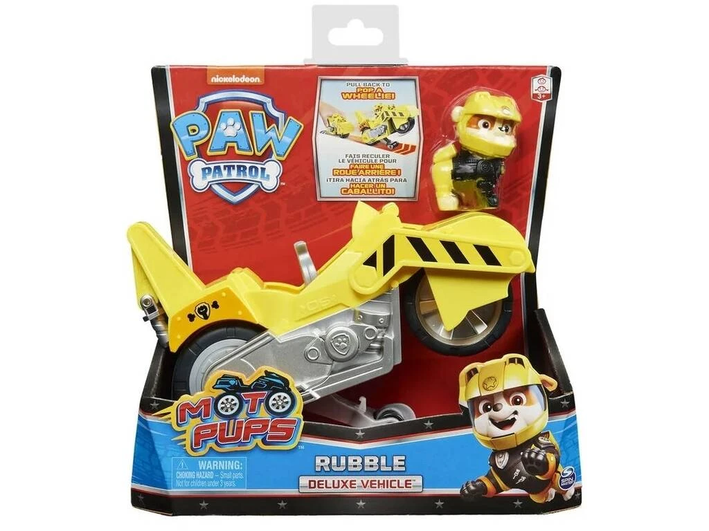 SPIN MASTER Patrulla Canina Moto Pups Rubble Deluxe Vehicle 6060543 4 SPIN MASTER Patrulla Canina Moto Pups Rubble Deluxe Vehicle 6060543 - Imagen 2