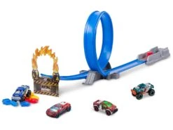 Metal Machines Looping Gira Y Aplasta Con Vehículo Zuru 6701