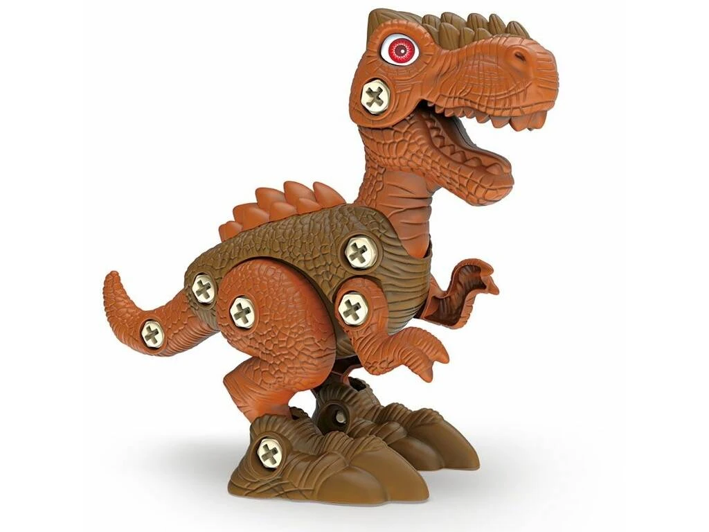 Camión Porta T-Rex Marrón Desmontable Con Taladro 5 Camión Porta T-Rex Marrón Desmontable Con Taladro - Imagen 3