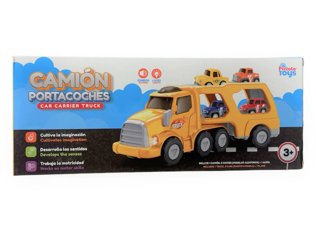 Camión Porta Coches Con 4 Coches Infantiles 3 Camión Porta Coches Con 4 Coches Infantiles