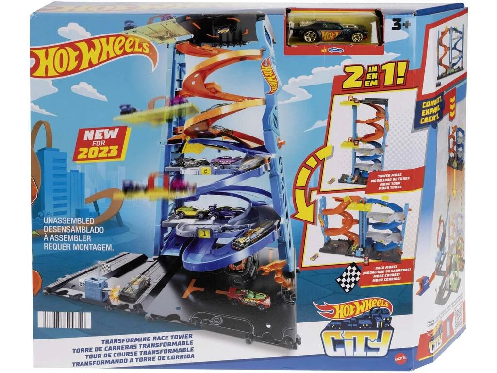 Hot Wheels City Torre De Carreras Transformable Mattel HKX43 3 Hot Wheels City Torre De Carreras Transformable Mattel HKX43
