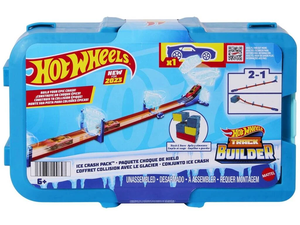 Hot Wheels Track Builder Pack Colisión De Hielo Mattel HKX40 3 Hot Wheels Track Builder Pack Colisión De Hielo Mattel HKX40