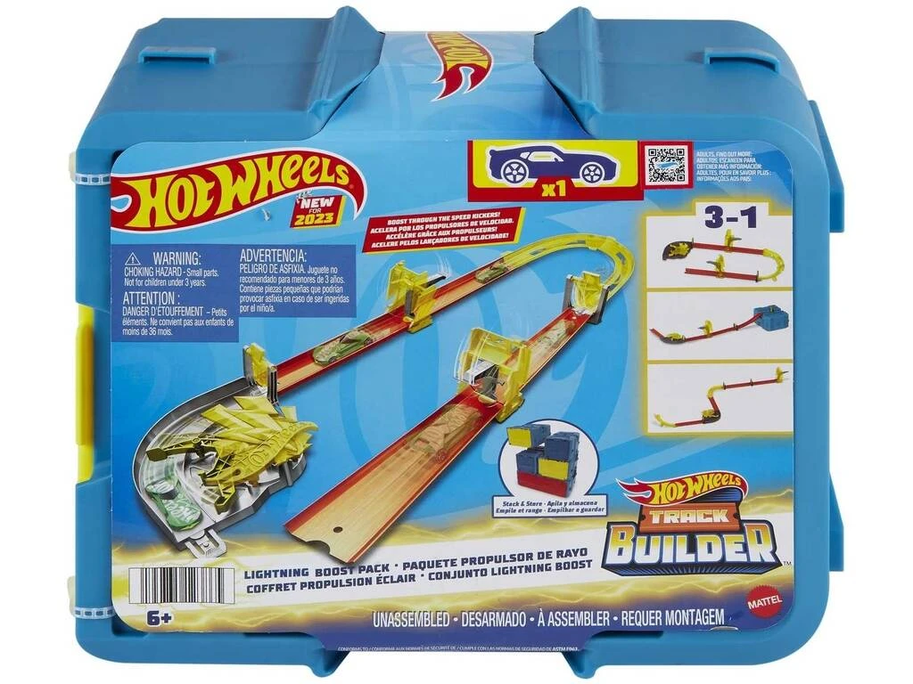 Hot Wheels Track Builder Pack Turbo Relámpago Mattel HMC03 3 Hot Wheels Track Builder Pack Turbo Relámpago Mattel HMC03