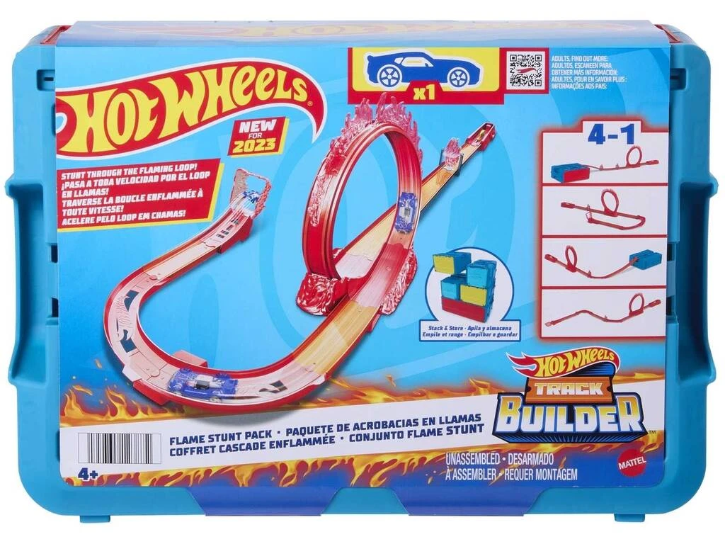 Hot Wheels Track Builder Acrobacias De Fuego Mattel HMC04 3 Hot Wheels Track Builder Acrobacias De Fuego Mattel HMC04