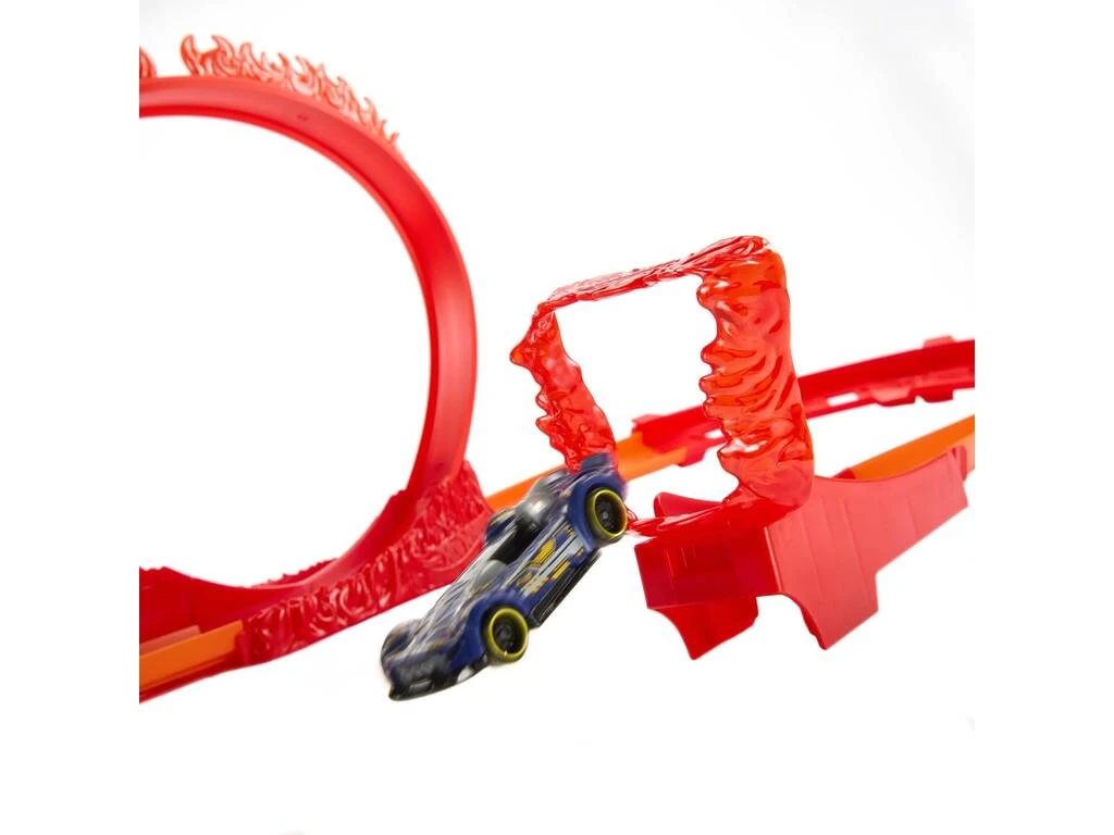 Hot Wheels Track Builder Acrobacias De Fuego Mattel HMC04 8 Hot Wheels Track Builder Acrobacias De Fuego Mattel HMC04 - Imagen 6