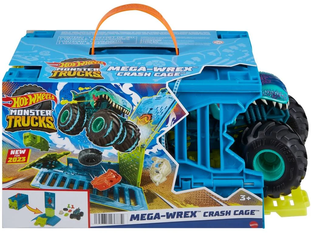 Hot Wheels Monster Trucks Mega Wrex Con Jaula Mattel HNC29 3 Hot Wheels Monster Trucks Mega Wrex Con Jaula Mattel HNC29