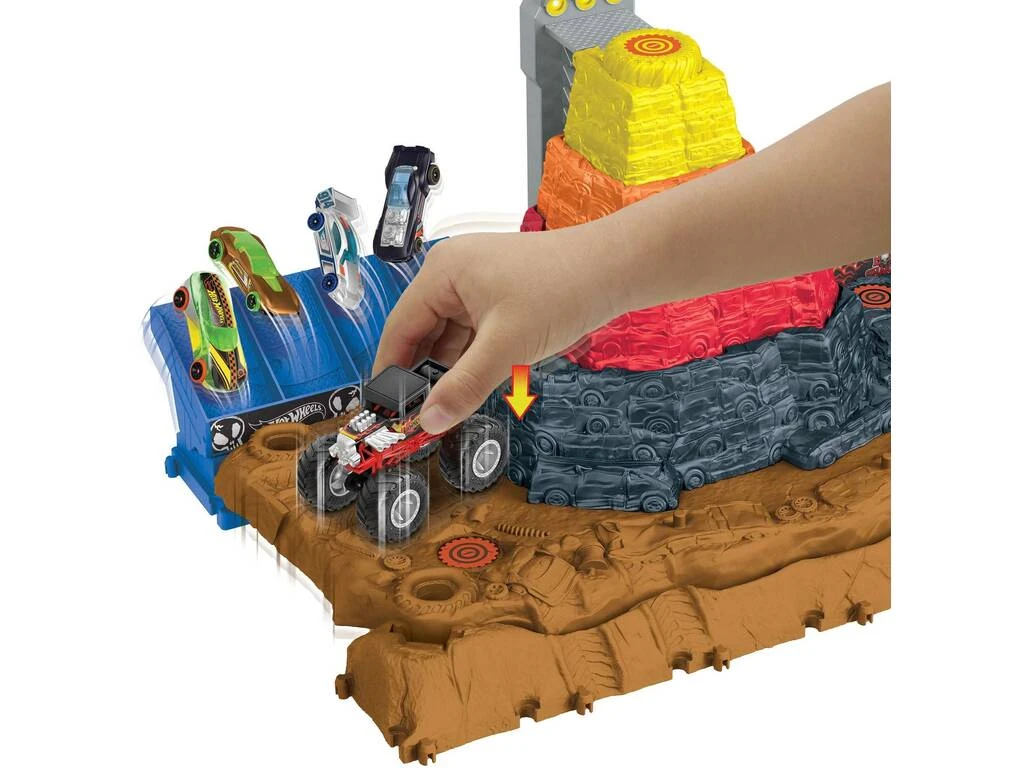 Hot Wheels Monster Trucks Arena Smashers Pista Aplastar Y Destruir Mattel HNB96 5 Hot Wheels Monster Trucks Arena Smashers Pista Aplastar Y Destruir Mattel HNB96 - Imagen 3