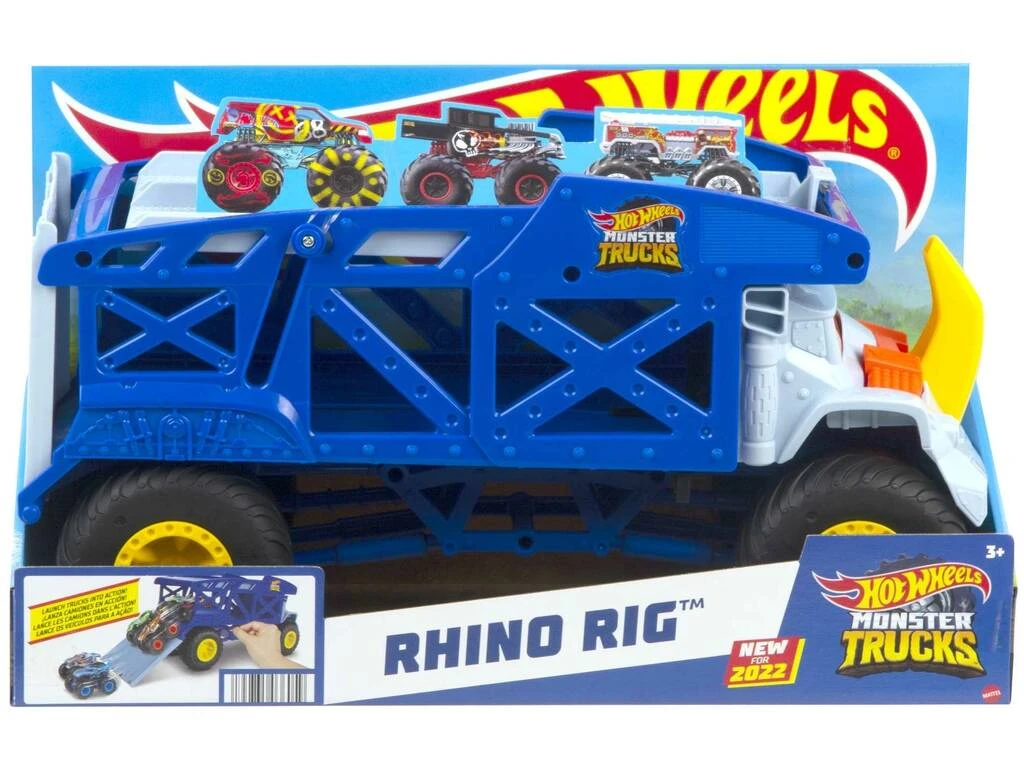 Hot Wheels Monster Trucks Camión Rhino Mattel HFB13 4 Hot Wheels Monster Trucks Camión Rhino Mattel HFB13 - Imagen 2