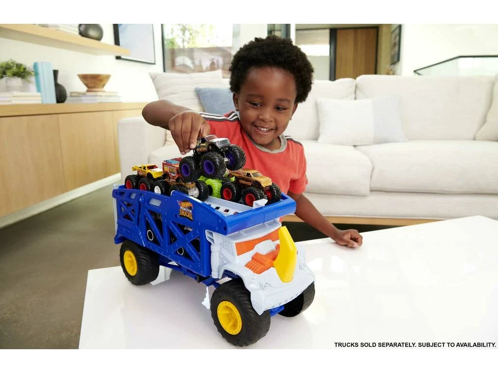 Hot Wheels Monster Trucks Camión Rhino Mattel HFB13 8 Hot Wheels Monster Trucks Camión Rhino Mattel HFB13 - Imagen 6