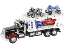 Vehículo Camión Portacoches Surtido Con 2 Camionetas Y 2 Quad 47x17x12cm 15 Vehículo Camión Portacoches Surtido Con 2 Camionetas Y 2 Quad 47x17x12cm -Niños Juguetes Tienda 21550g06