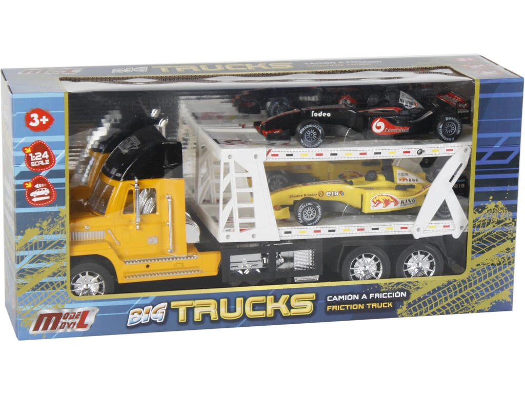 Vehículo Surtido Camión Portacoches Con 2 Formula 1 47x17x12cm 4 Vehículo Surtido Camión Portacoches Con 2 Formula 1 47x17x12cm - Imagen 2