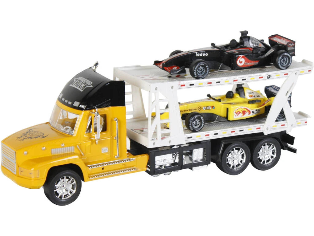 Vehículo Surtido Camión Portacoches Con 2 Formula 1 47x17x12cm 5 Vehículo Surtido Camión Portacoches Con 2 Formula 1 47x17x12cm - Imagen 3